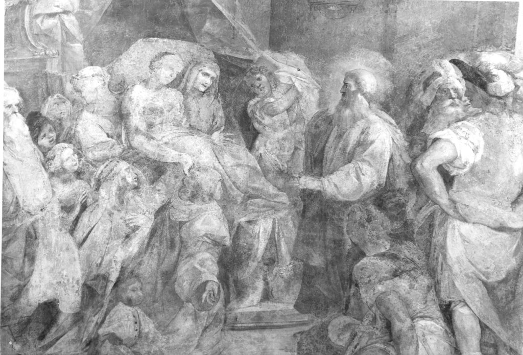 Profeti e un miracolo (decorazione pittorica) di Cesari Giuseppe detto Cavalier 